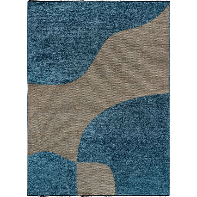 Χαλί BROOK BEIGE PETROL Πετρόλ 130 x 190 εκ. MADI