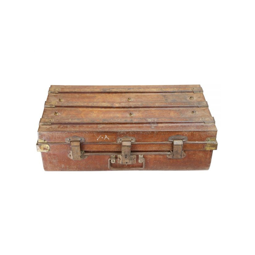 Μπαούλο vintage καφέ σκουριά 25x40x68εκ.