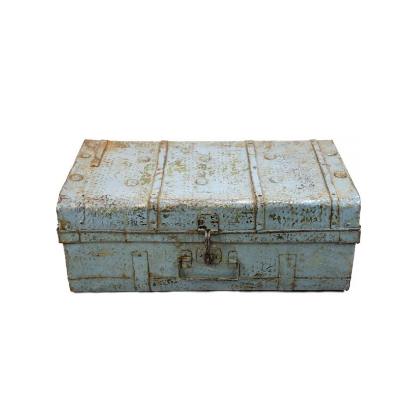 Vintage μπαούλο πετρόλ 72x40,5x28εκ.