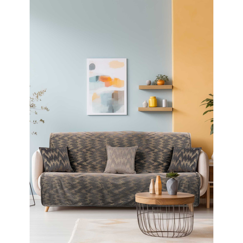 Ριχτάρι CANYON DARK GREY Σκούρο Γκρι Ριχτάρι πολύθρονας: 180 x 180 εκ. MADI
