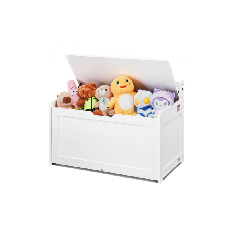 VEVOR  Ξύλινο Παιδικό Κουτί Αποθήκευσης 83x45x61cm Λευκό XTETCWDYHLBC1UNIRV0