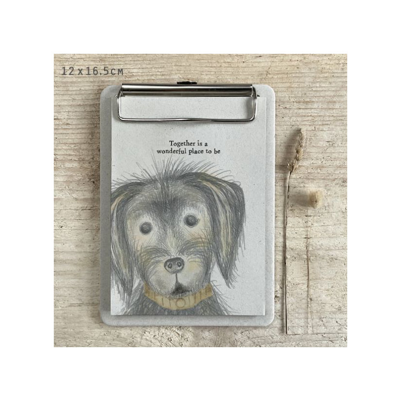 Μπλοκ σκύλος-Together is wonderful 12x16,5εκ.