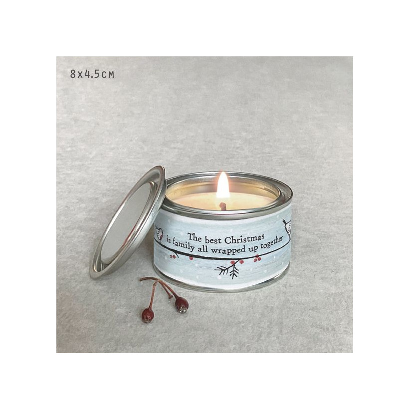 Κερί Robin - Robin candle-Best Christmas is family 7,5εκ.
