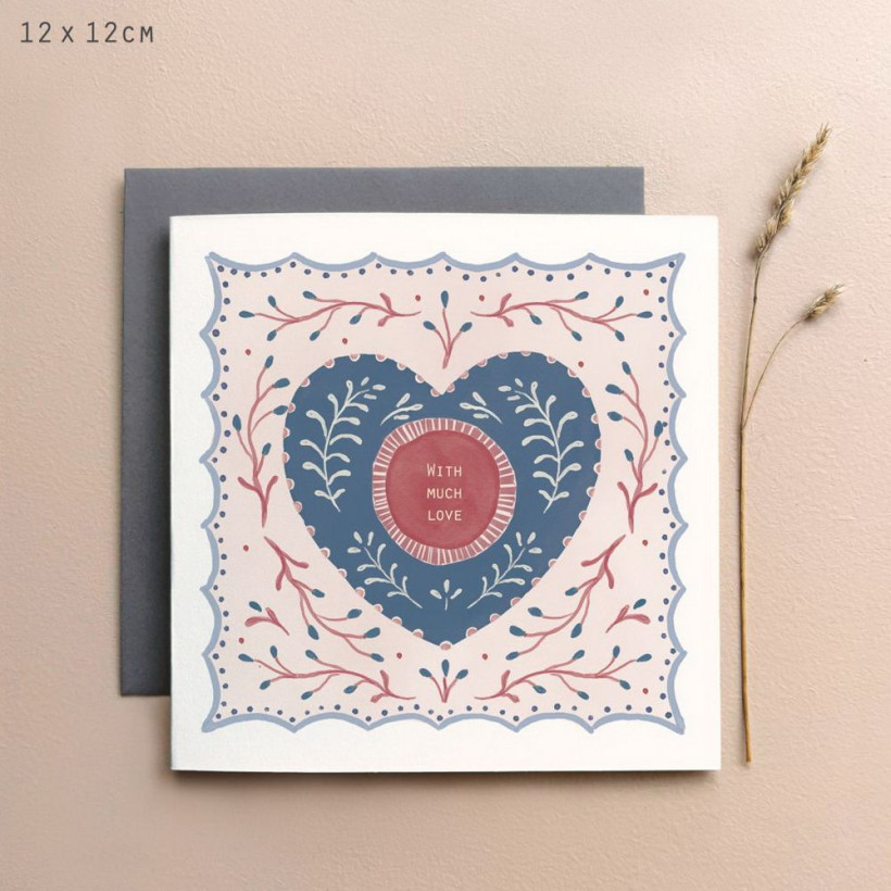 Κάρτα Folk art-With much love