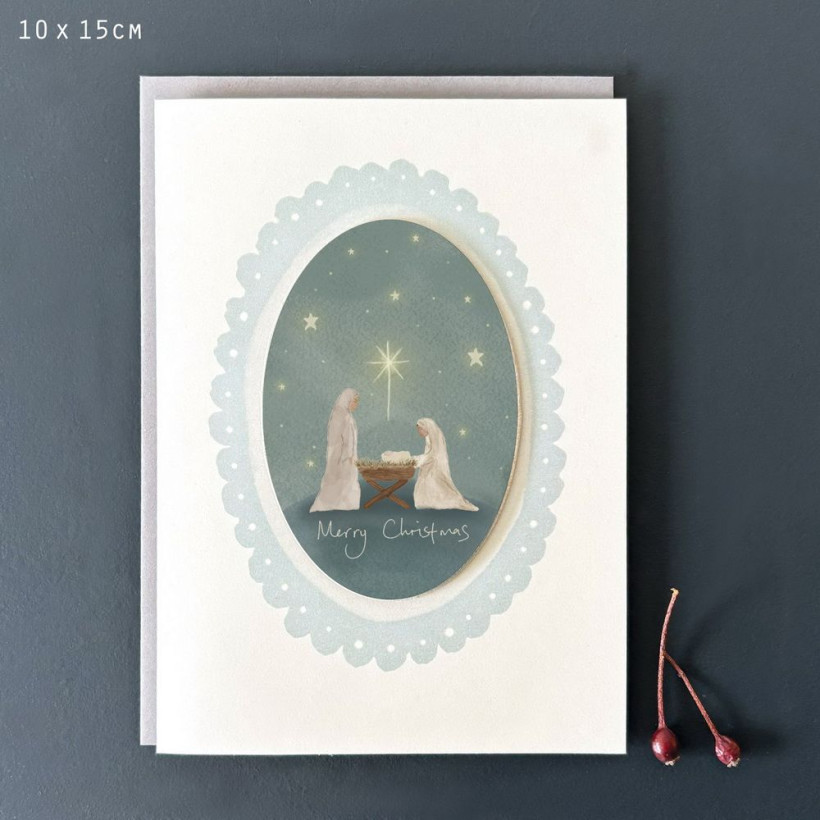 Κάρτα Starry night-Merry Christmas