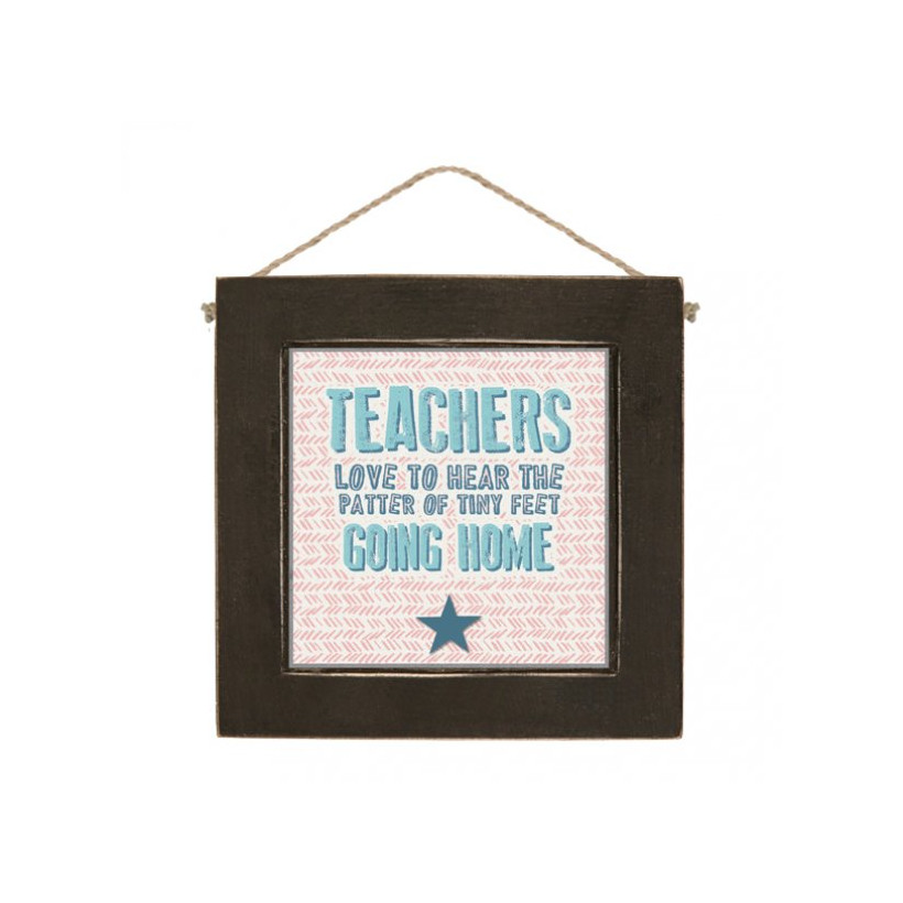 Μαύρο καδράκι 10εκ.-Teachers love…
