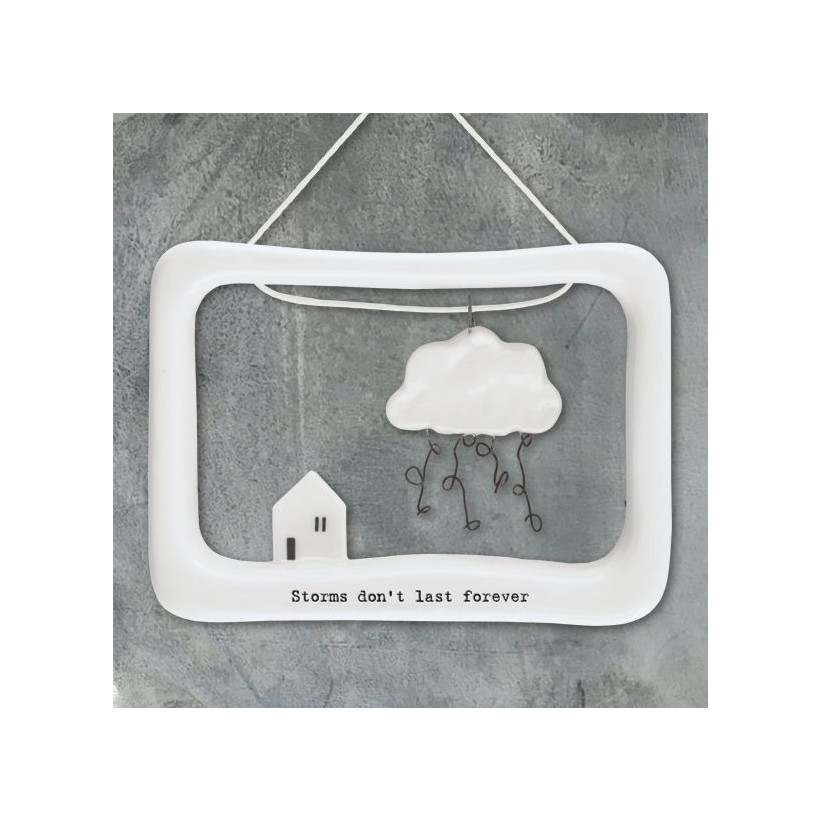 Πορσελάνινο κάδρο - Storms don’t last forever  (7 x 9εκ.)
