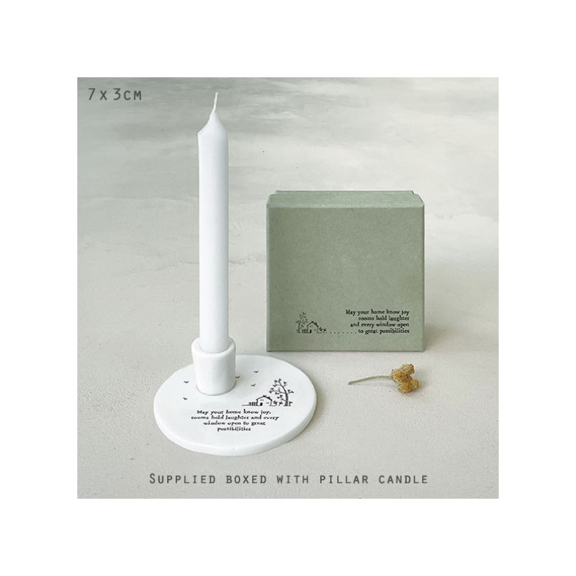 Κηροπήγιο 8,5εκ.-May your home know joy