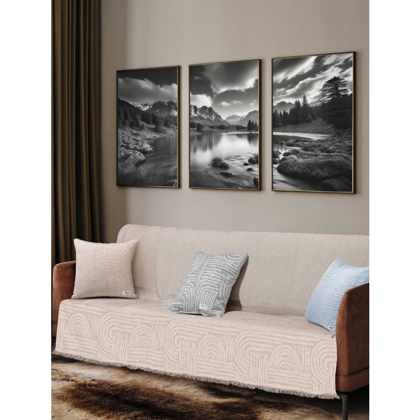 Ριχτάρι ETHEREAL BEIGE Μπεζ Ριχτάρι διθέσιου καναπέ: 170 x 250 εκ. MADI