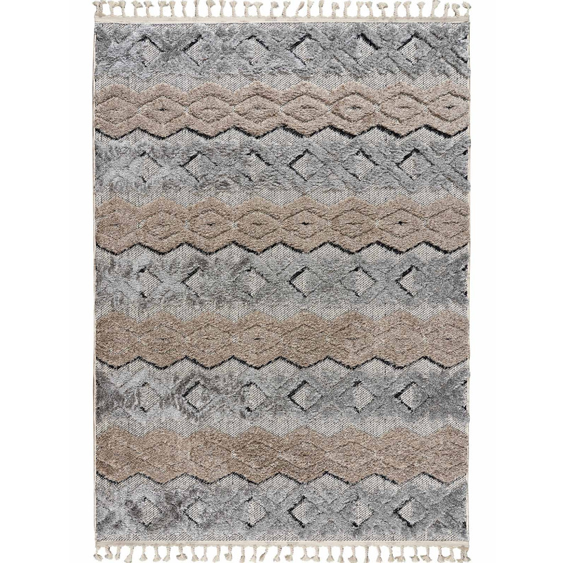 Χαλί FIGURE Μπεζ Σετ Κρεβατοκάμαρας (67 x 140 (2) + 67 x 230 εκ.) MADI