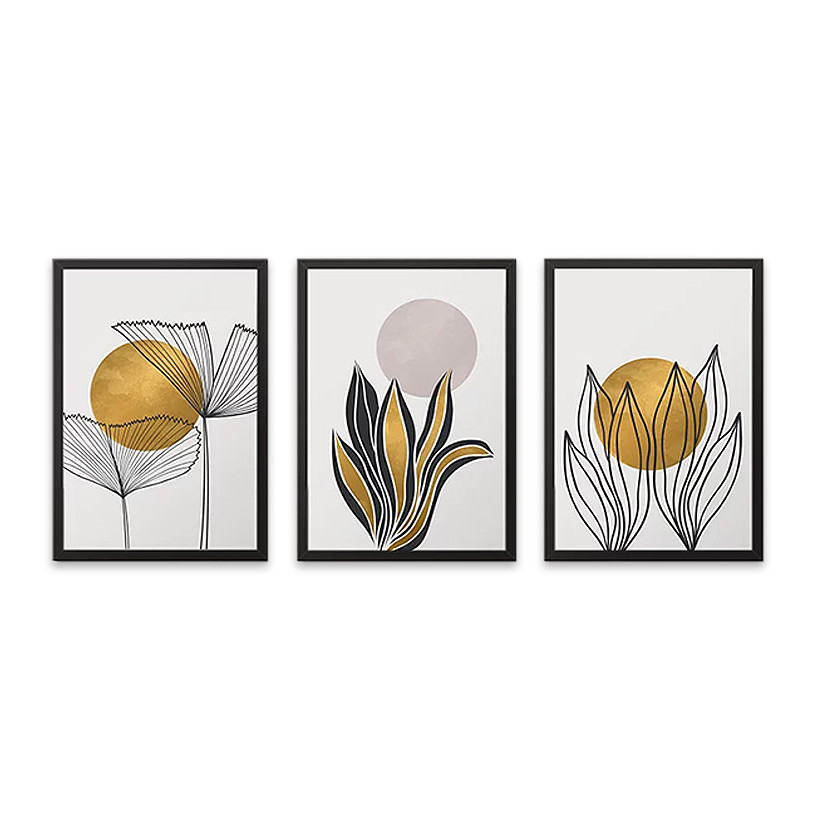 Πίνακας "Plants"  3 τμχ. σε πλαίσιο 35x45x2εκ.