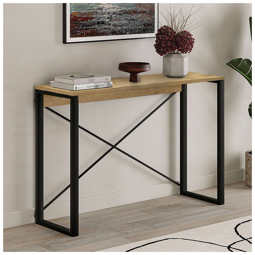 Κονσόλα Archie  χρώμα sapphire oak 110x35x75εκ.