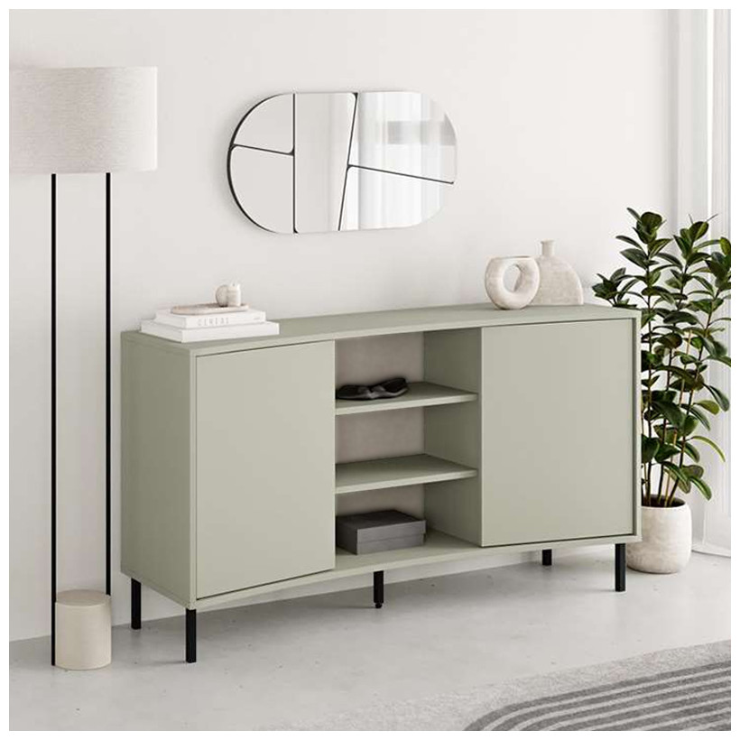 Μπουφές Frem  χρώμα ash green 150x40x81εκ.