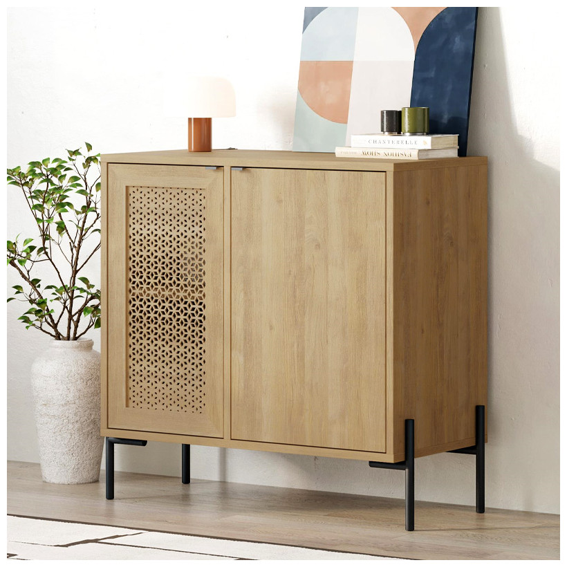 Μπουφές Naive  χρώμα sapphire oak 80x40x80εκ.