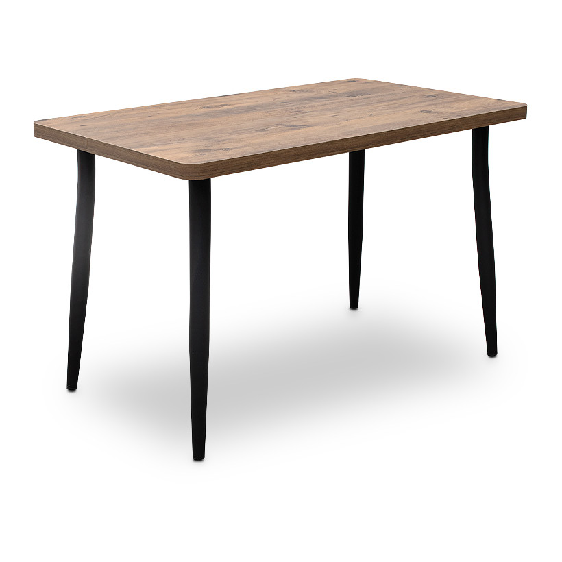 Τραπέζι Levico  Mdf - μεταλλικό χρώμα ακακίας 120x70x75εκ.