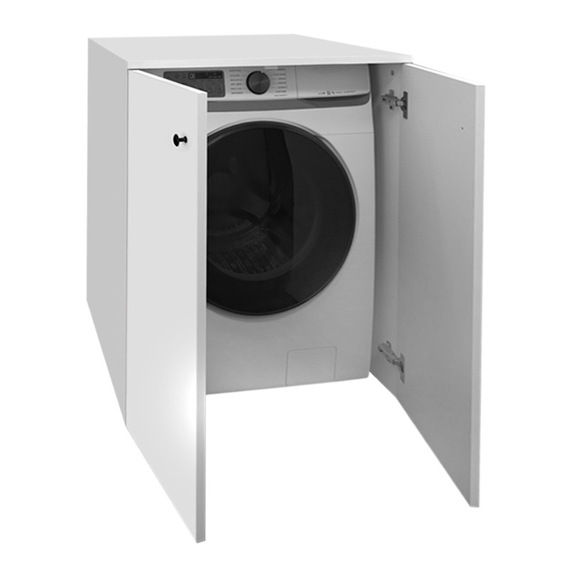Έπιπλο πλυντηρίου Gray  χρώμα λευκό 70x66x90εκ.
