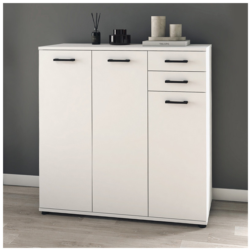Παπουτσοθήκη - Ντουλάπι Polly  χρώμα λευκό 108x35x108εκ.