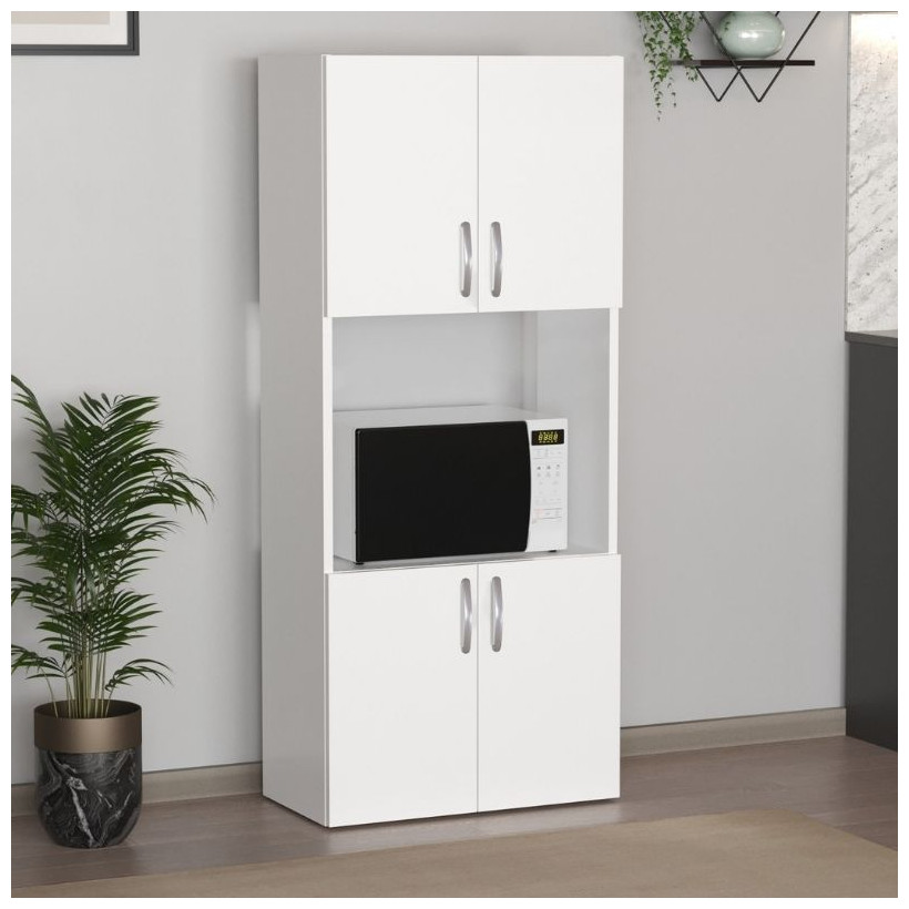 Ντουλάπα κουζίνας Armado  χρώμα λευκό 60x32x140εκ.
