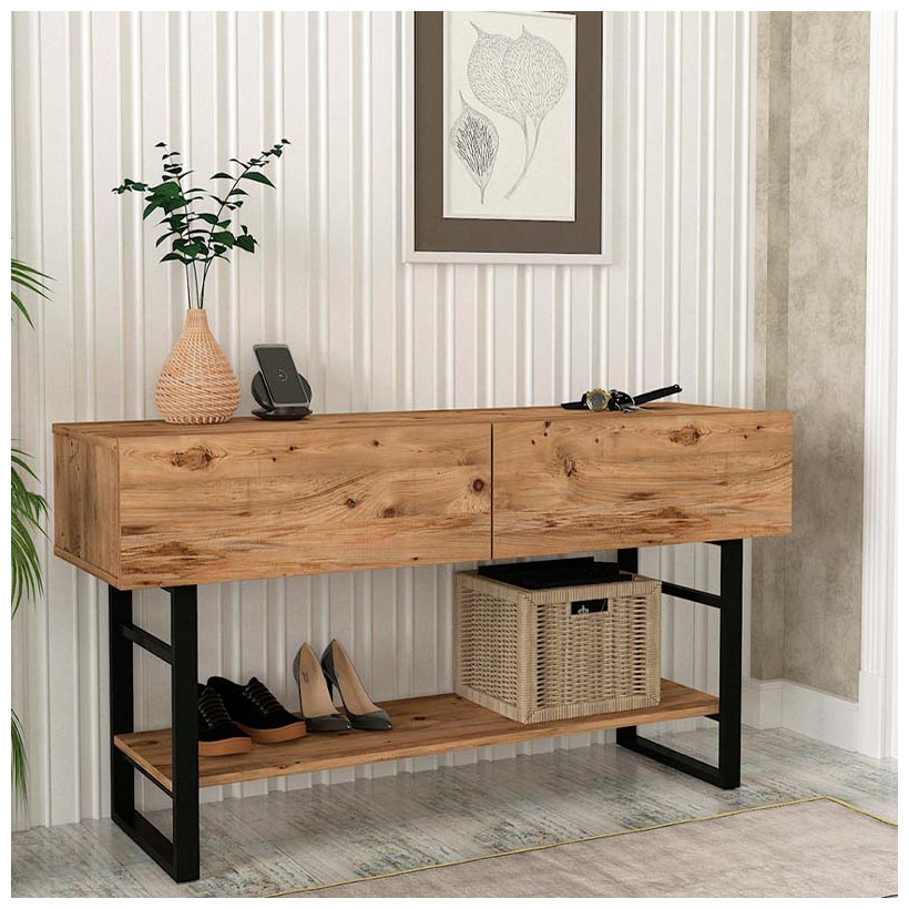 Κονσόλα Aron  χρώμα atlantic pine 138,8x41x75,7εκ.