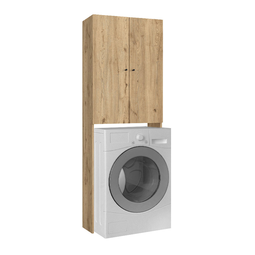 Έπιπλο πλυντηρίου Romme  χρώμα sepet oak 65x27,1x180εκ.