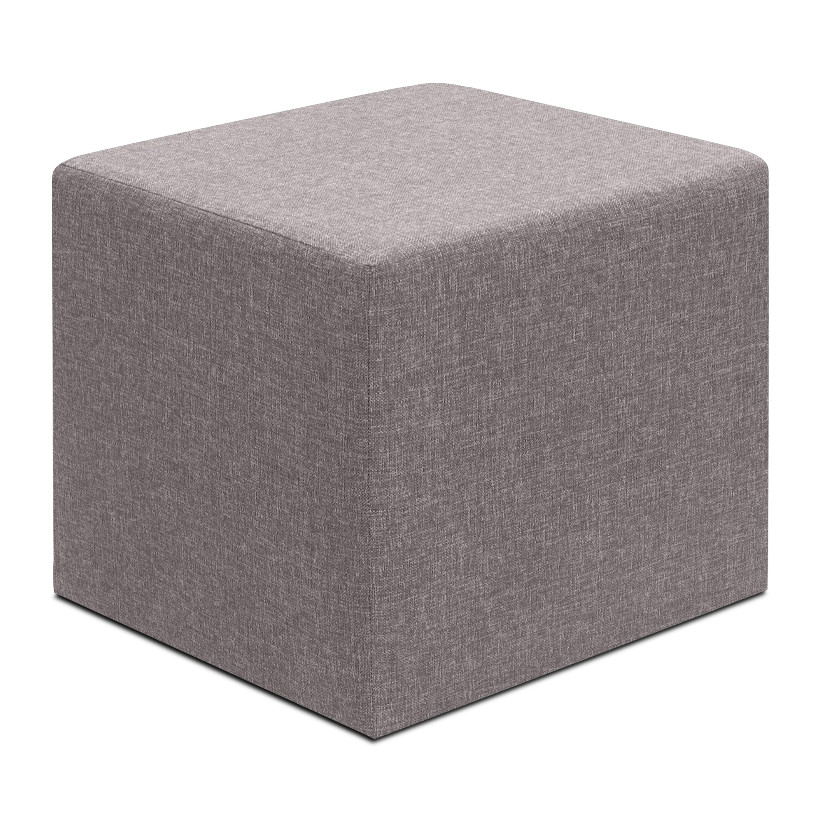 Σκαμπώ Linda  υφασμάτινο χρώμα καφέ 40x40x40εκ.