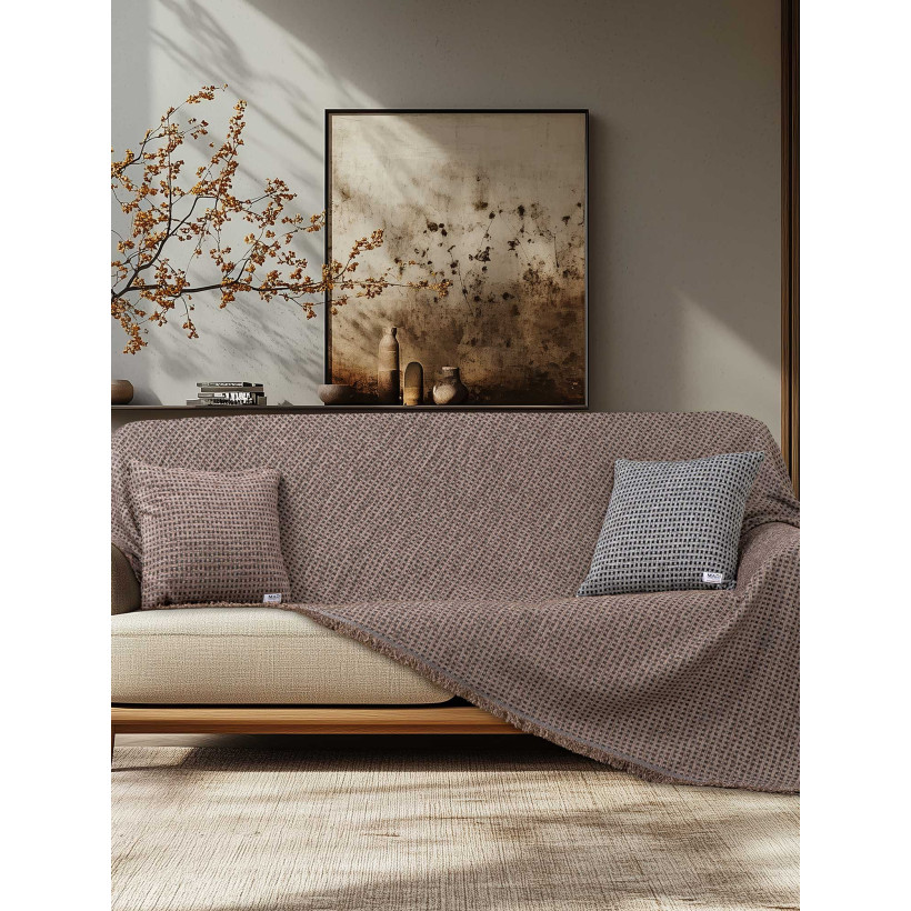 Ριχτάρι MOUVE BEIGE Μπεζ Ριχτάρι διθέσιου καναπέ: 180 x 250 εκ. MADI