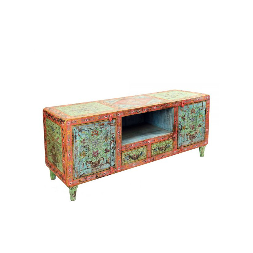 Ντουλάπι ζωγραφιστό floral vintage 150x61εκ.