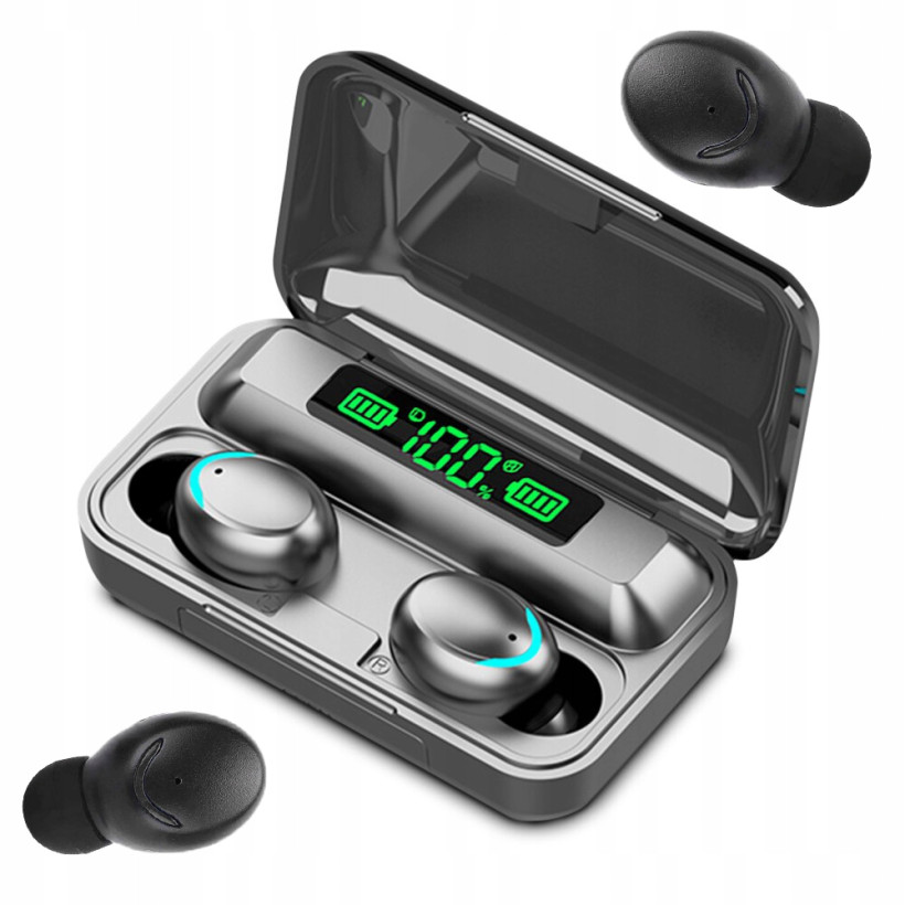 Verk Group Ασύρματα Ακουστικά Bluetooth F9 TWS με Ενσωματωμένο Powerbank 5907451331675