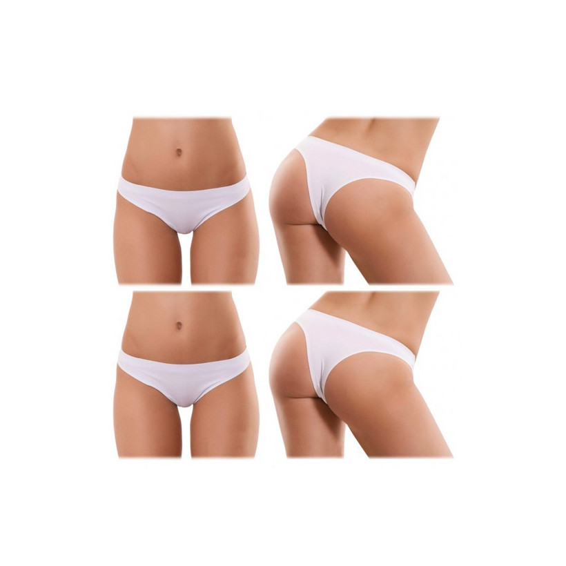Σετ Γυναικεία Εσώρουχα Brazilian Briefs 4 τμχ Λευκό MWS3226-SET12-S/M