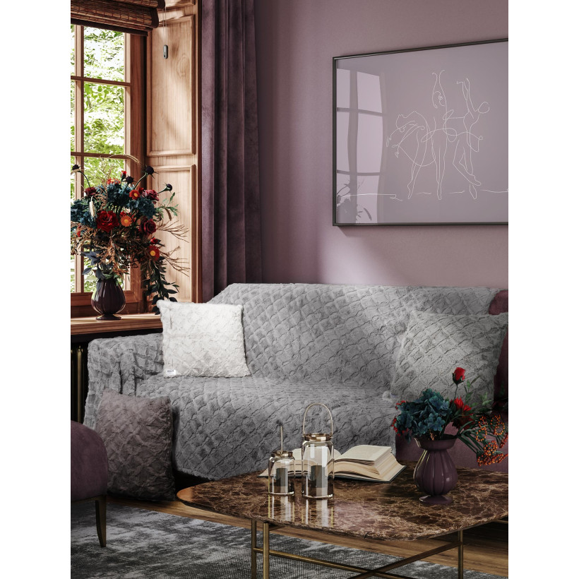 Ριχτάρι OBLONG TAUPE Taupe Ριχτάρι διθέσιου καναπέ: 180 x 250 εκ. MADI