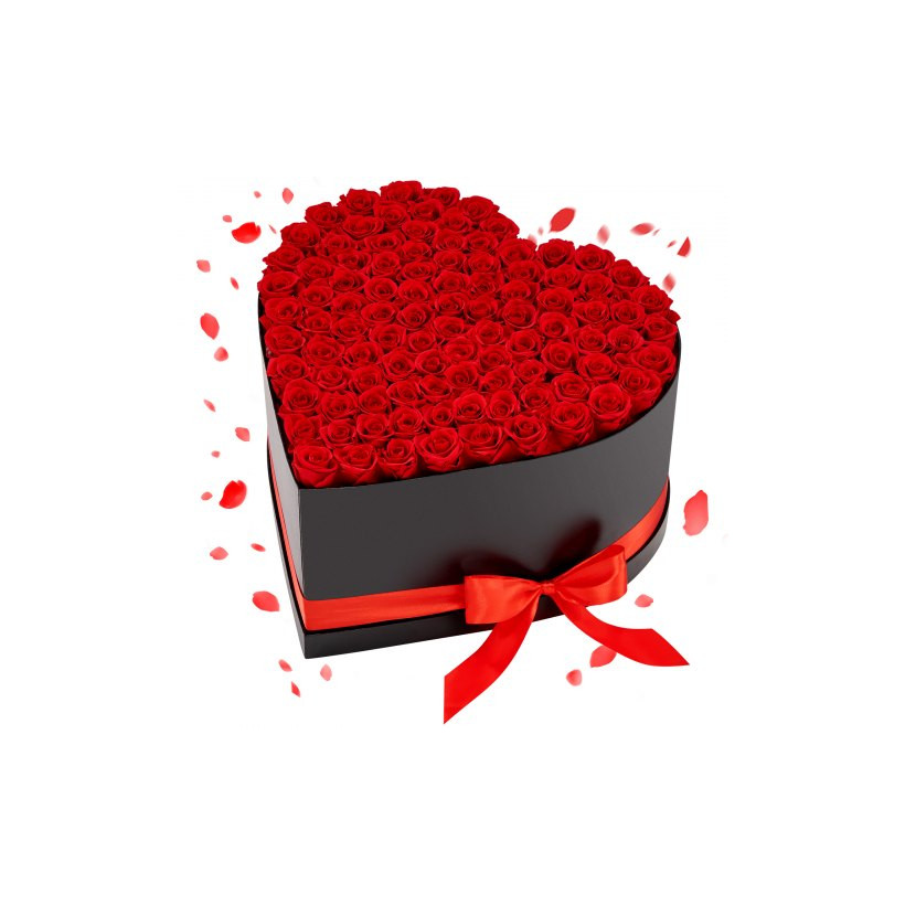 VEVOR Αιώνια Τριαντάφυλλα Forever Flowers: 100 Διατηρημένα Τριαντάφυλλα σε Καρδιά - Δώρο Γενεθλίων, Επέτειο, Αγίου Βαλεντίνου, Χριστούγεννα για Γυναίκες YSHLHK100DHS7JWKE001V0