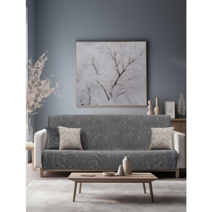 Ριχτάρι PETRA DARK GREY Σκούρο Γκρι Ριχτάρι τετραθέσιου καναπέ: 180 x 340 εκ. MADI