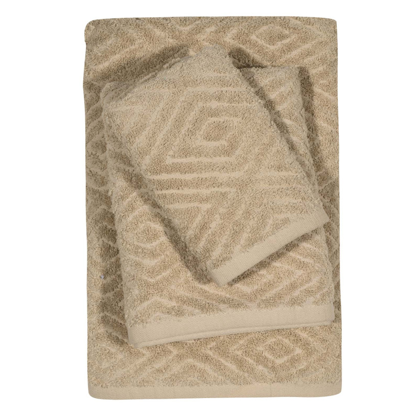 DAS HOME Σετ Πετσέτες 3τεμαχίων Best 0662 Μπεζ 530708180662