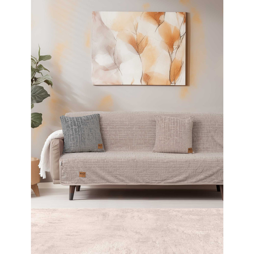 Ριχτάρι SAVANNA BEIGE Μπεζ Ριχτάρι πολύθρονας: 180 x 180 εκ. MADI