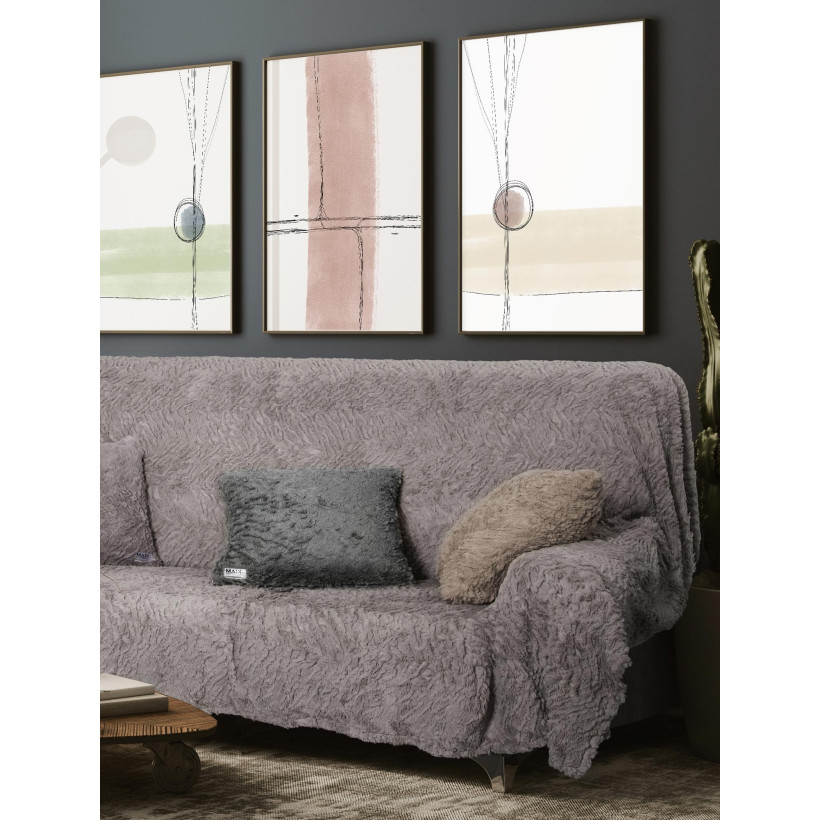Ριχτάρι SOGGY GREY Γκρι Ριχτάρι τριθέσιου καναπέ: 180 x 300 εκ. MADI