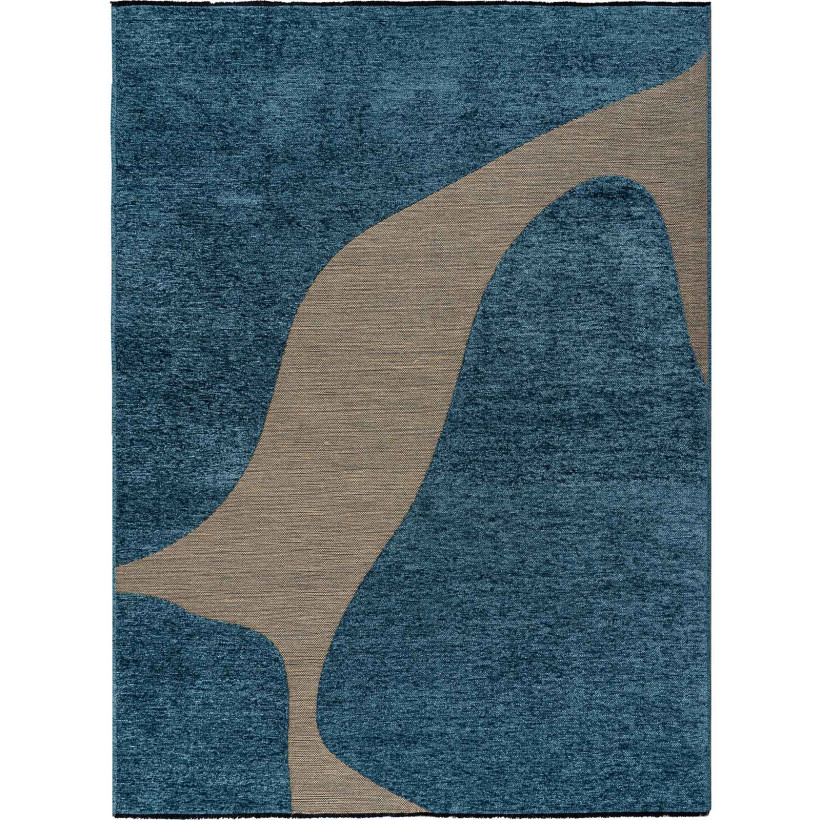 Χαλί STONE BEIGE PETROL Πετρόλ 160 x 230 εκ. MADI