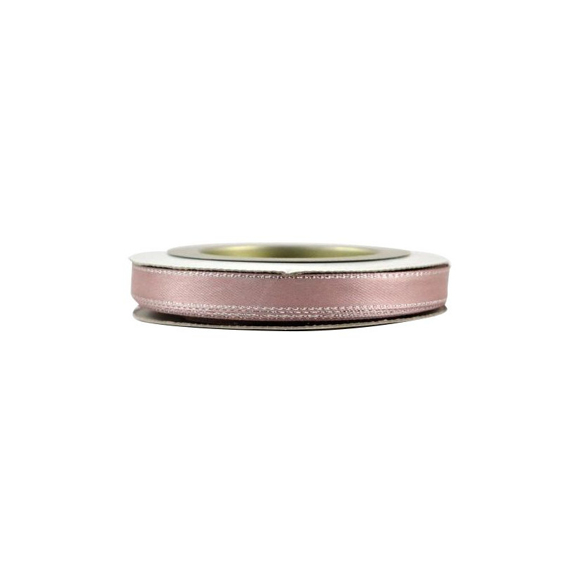 Κορδέλα 23μ. Σατέν METALIC FINISH 10χιλ. - nude/ασημί