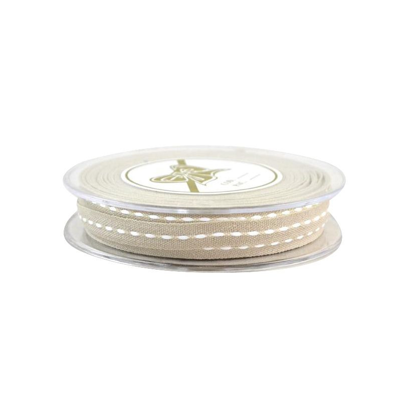 Κορδέλα COTTON MIDDLE EDGE 10χιλ.X18μ. φυσικό