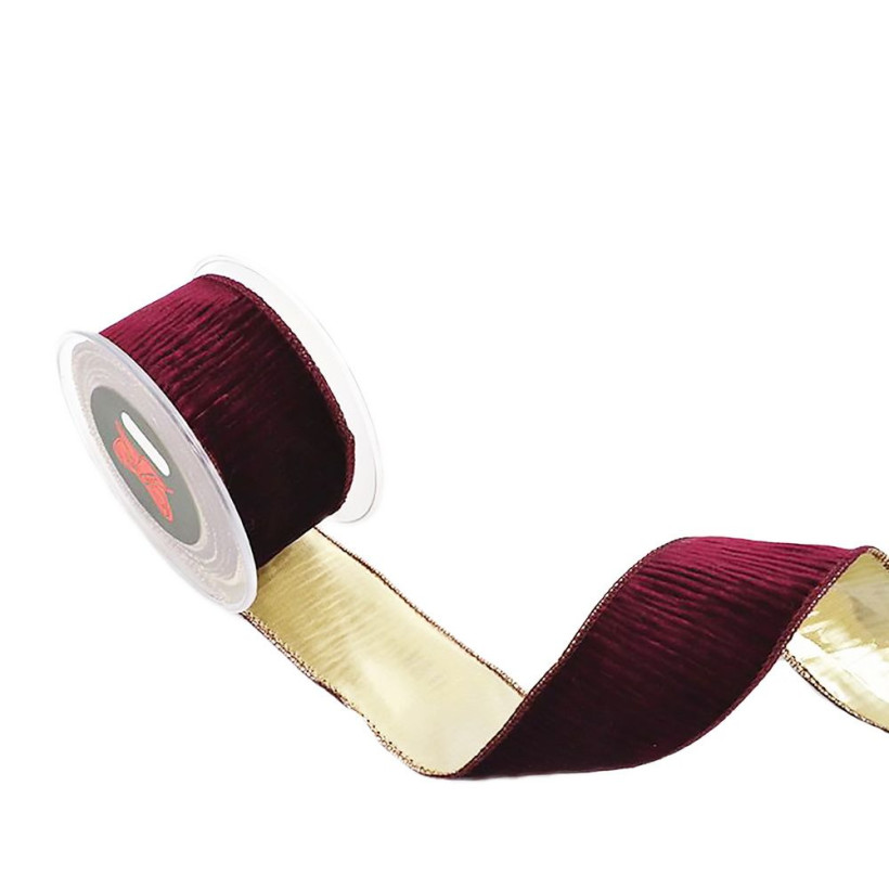 Κορδέλα 4,5μ. VELVET TOUCH 52χιλ. - Μπορντώ
