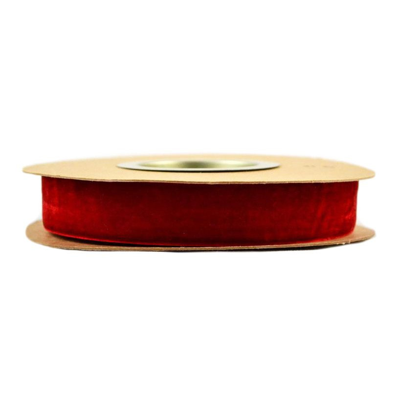 Κορδέλα 18μ. PRAGUE VELVET 6mm - Κόκκινη