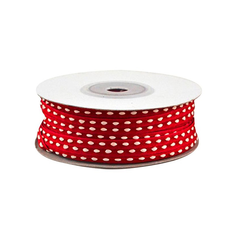 Κορδέλα 45μ. SINGLE COLOR SMALL RIBBON 3χιλ.-ΚΟΚΚΙΝΟ