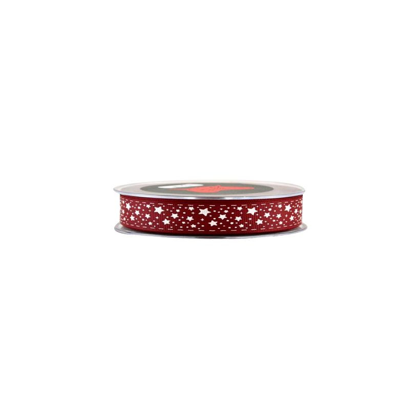 Κορδέλα 23μ. GRO  STARS AND STITCHES 13χιλ.-ΜΠΟΡΝΤΩ