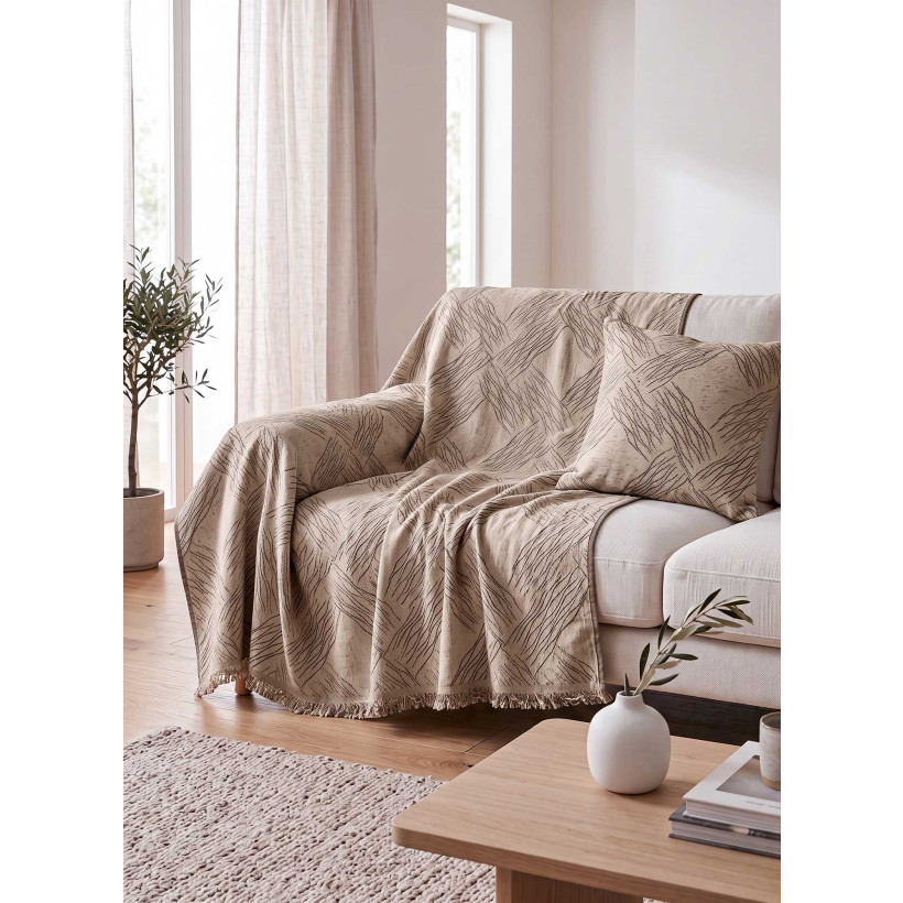 Διακοσμητικό Μαξιλάρι TEMPO BEIGE Μπεζ Διακοσμητική μαξιλαροθήκη: 45 x 45 εκ. MADI