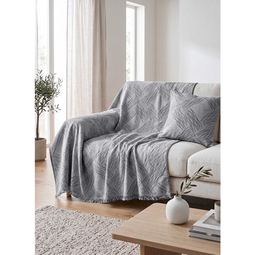 Ριχτάρι TEMPO GREY Γκρι Ριχτάρι πολύθρονας: 170 x 180 εκ. MADI