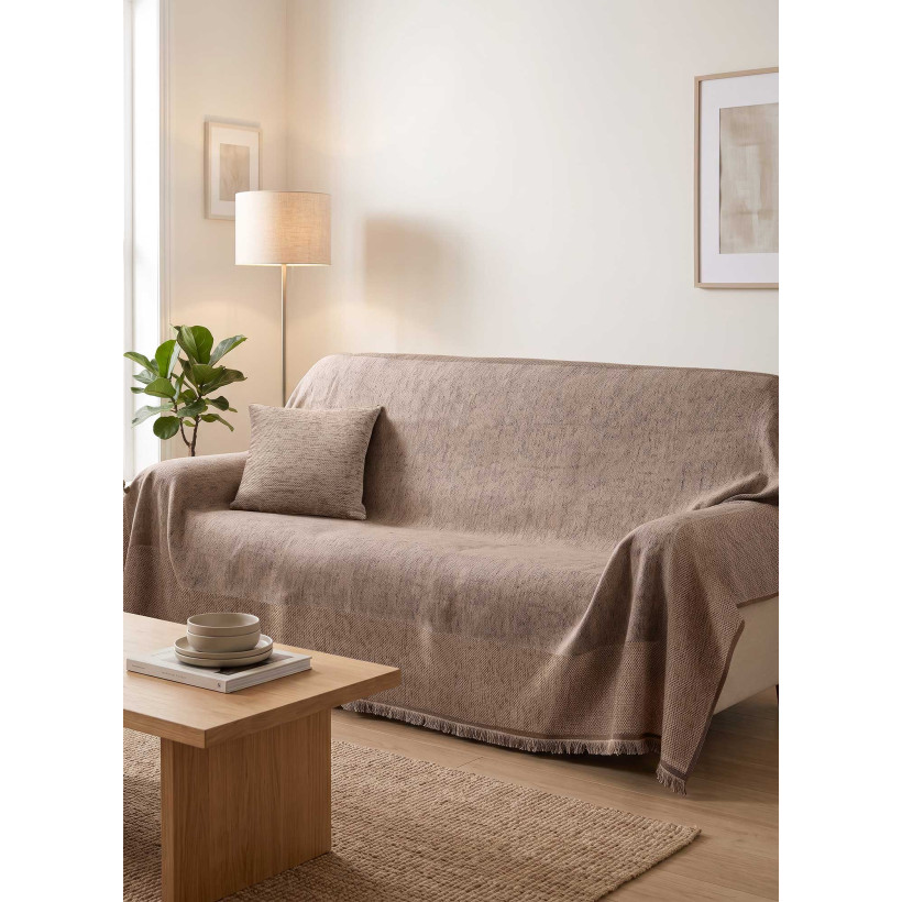 Ριχτάρι TESSERA BEIGE Μπεζ Ριχτάρι πολύθρονας: 170 x 180 εκ. MADI