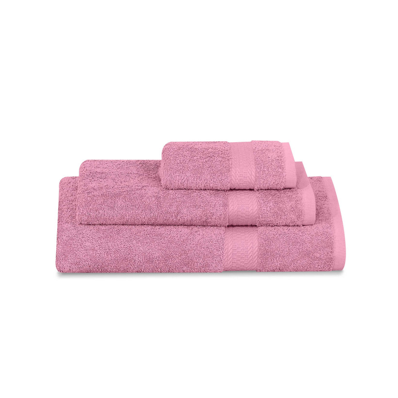 Πετσέτα UTOPIA NUDE PINK Ροζ Σετ πετσέτες 3 τεμαχίων (30 x 50 + 50 x 90 + 80 x 150 εκ.) MADI