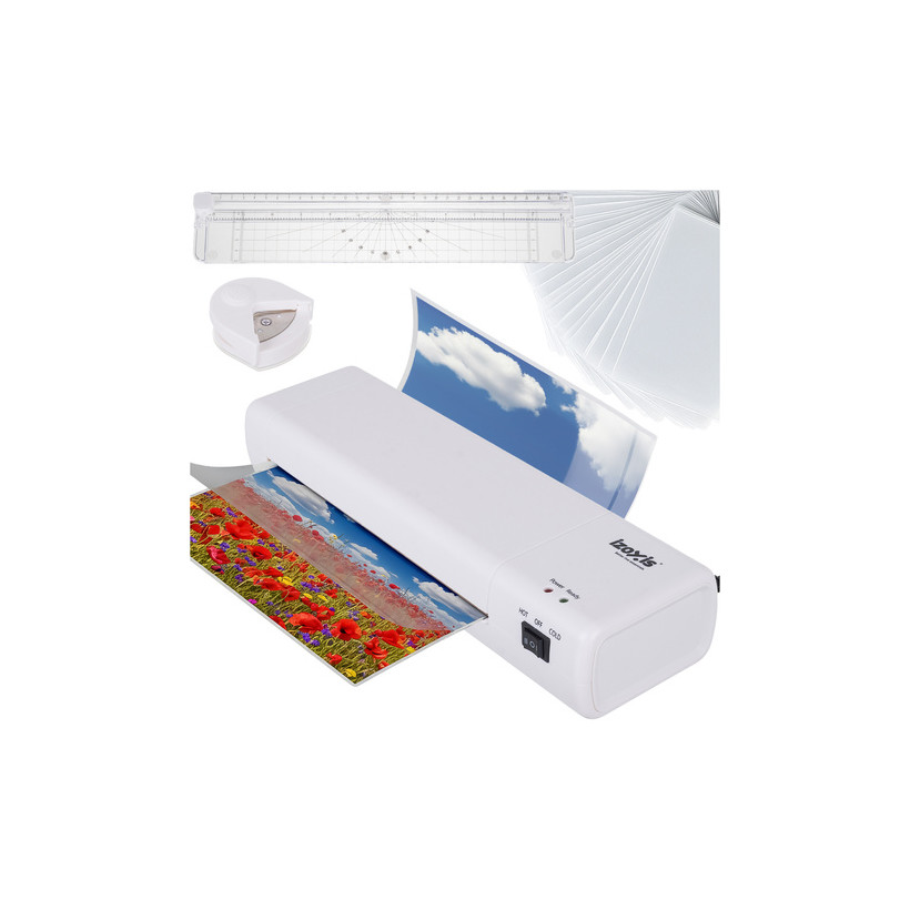 Izoxis Πλαστικοποιητής Λαμιναρισμάτος 4-σε-1 500W για A4 με Ενσωματωμένο Κοπτικό & Στρογγυλετή Γωνιών 25417