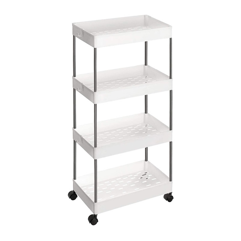 Μεταλλικό Τρόλεϊ Κουζίνας με 4 Ράφια 40 x 22 x 86 cm Songmics KSC10WT