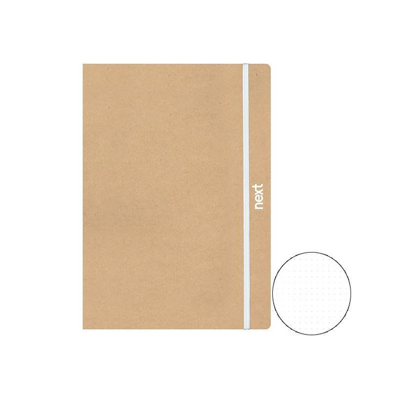 Next eco dots τετράδιο flexi με λάστιχο 17x25εκ. 1θ. 160σελ. - 6 ΤΕΜ