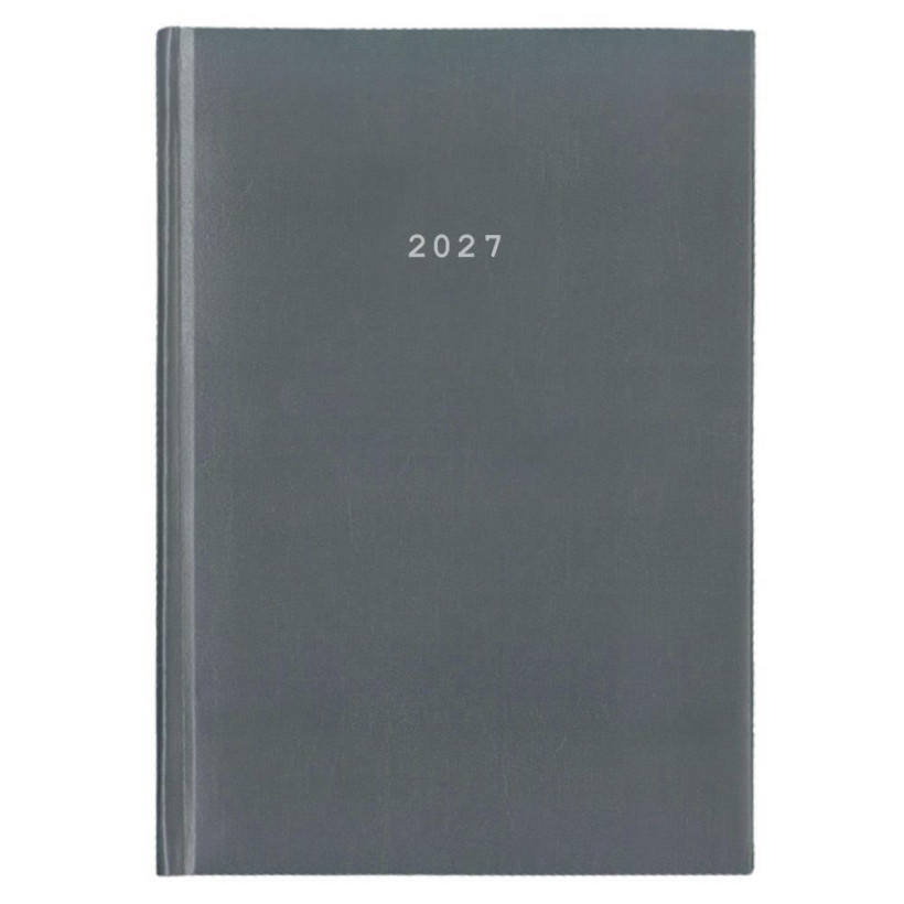 Next ημερολόγιο 2027 basic ημερήσιο δετό γκρι 17x25εκ.  Δυνατότητα εκτύπωσης